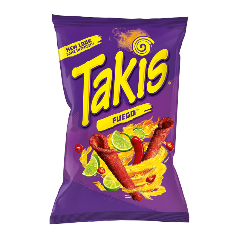 Takis Fuego Hot Chili Pepper & Lime Tortilla Chips - 180g