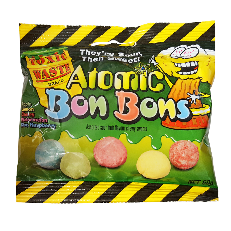 Toxic Waste Atomic Bon Bons Sour Candy 150g