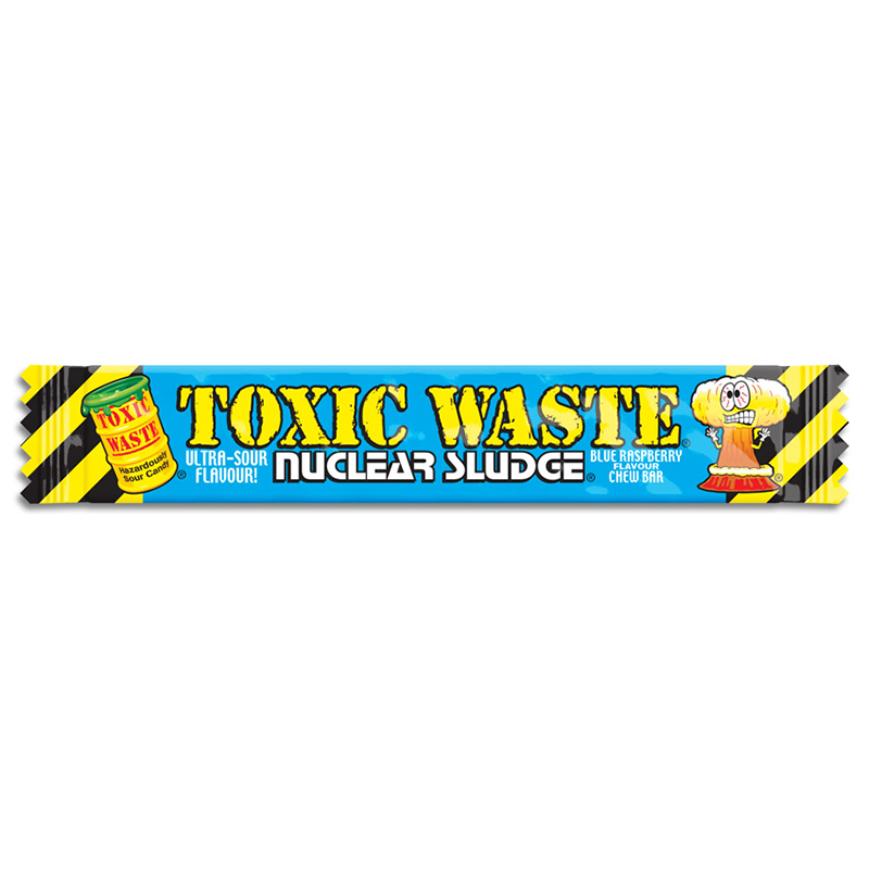 Toxic Waste Nuclear Sludge Chew Bar Blue Raspberry - 0.7oz (20g)