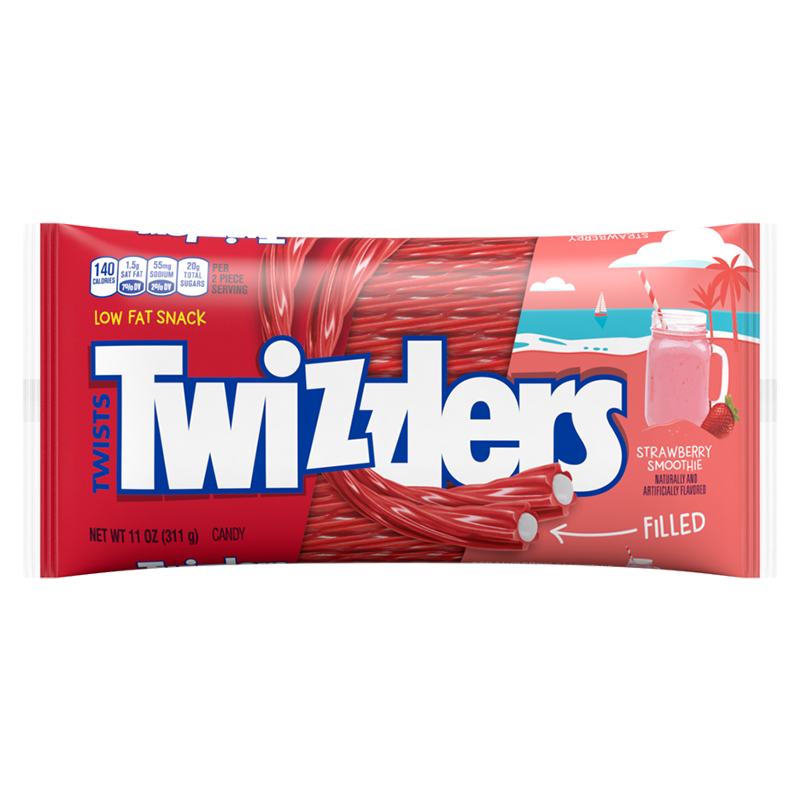 Twizzlers Limited Edition Strawberry Smoothie Filled Twists - 11oz (311g)