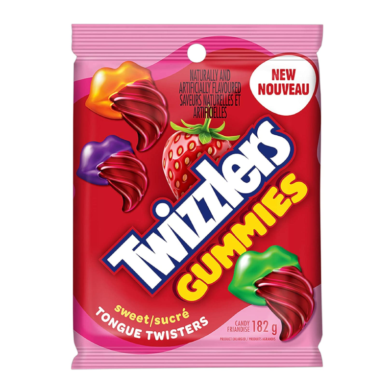 Twizzlers Tongue Twisters Gummies Sweet - 182g