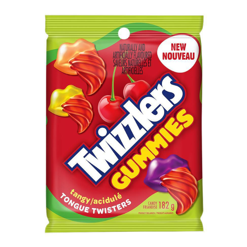 Twizzlers Tongue Twisters Gummies Tangy - 182g