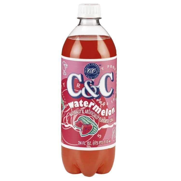 C&C Watermelon Soda Bottle - 24fl.oz (710ml)