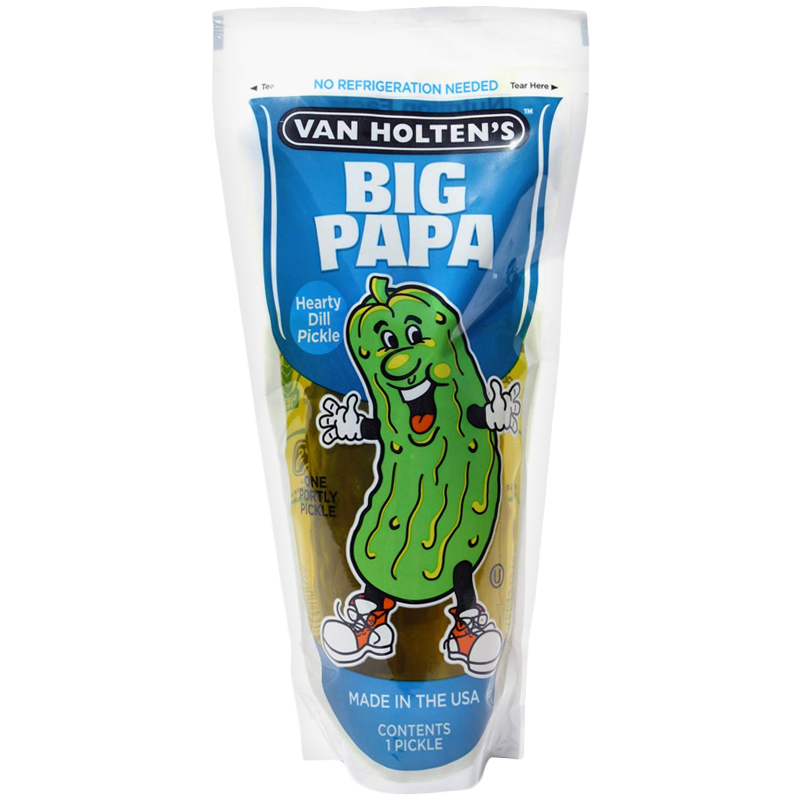 Van Holten's King Size Pickle In-a-Pouch - Big Papa Dill