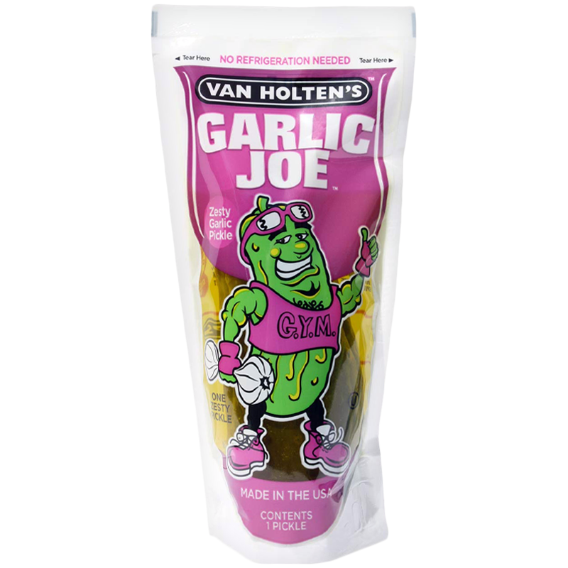 Van Holten's King Size Pickle In-a-Pouch - Garlic Joe