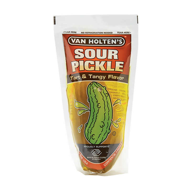 Van Holten's Jumbo Sour Tart & Tangy Pickle In-a-Pouch