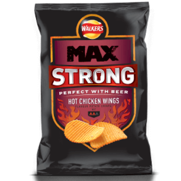 Walkers Max Strong Hot Chicken Wing 50g