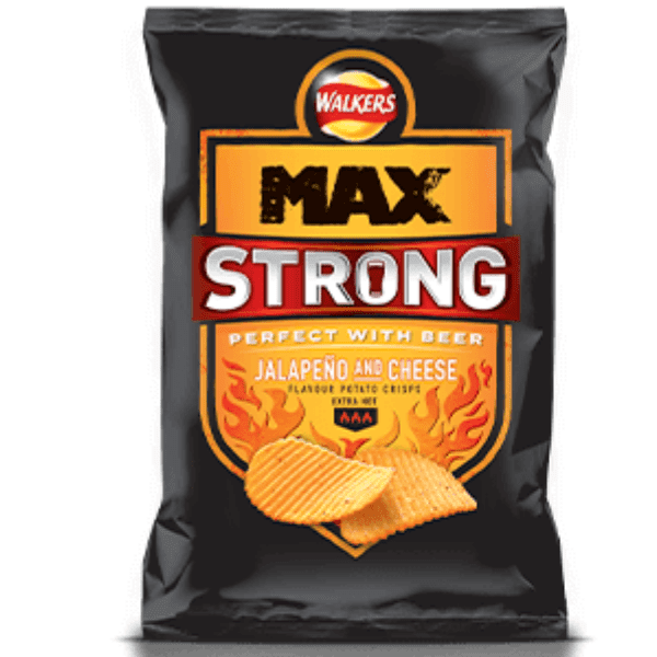 Walkers Max Strong Jalapeno & Cheese 50g