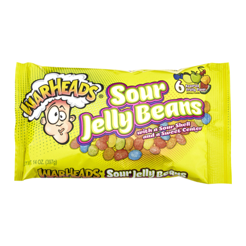 Warheads Sour Jelly Beans - 14oz (397g)