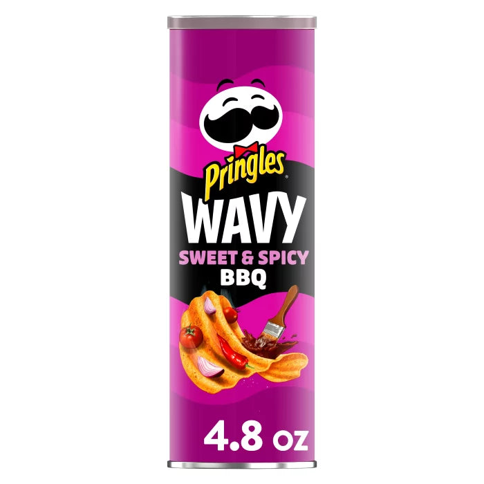 Pringles Wavy Sweet & Spicy BBQ - 4.8oz  (136g)