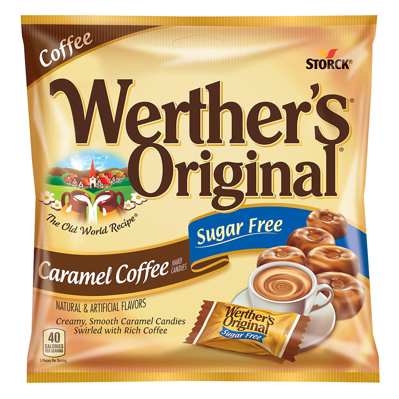 Werther's Original Caramel Coffee SUGAR FREE Hard Candies - 1.46oz (41.4g)