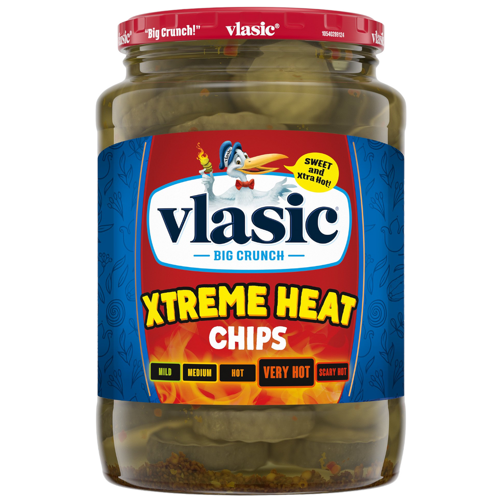 Vlasic XTREME HEAT Pickle Chips - 24oz (710ml)