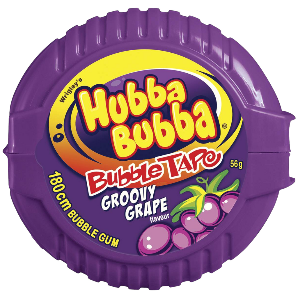 Hubba Bubba Groovy Grape Mega Long Bubble Tape (Australia) - 2oz (56g)