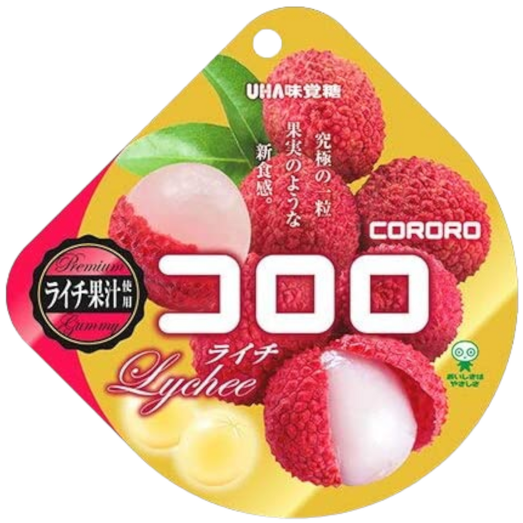 Japanese UHA Kororo Gummy Lychee Flavour Candy - 1.7oz (48g)