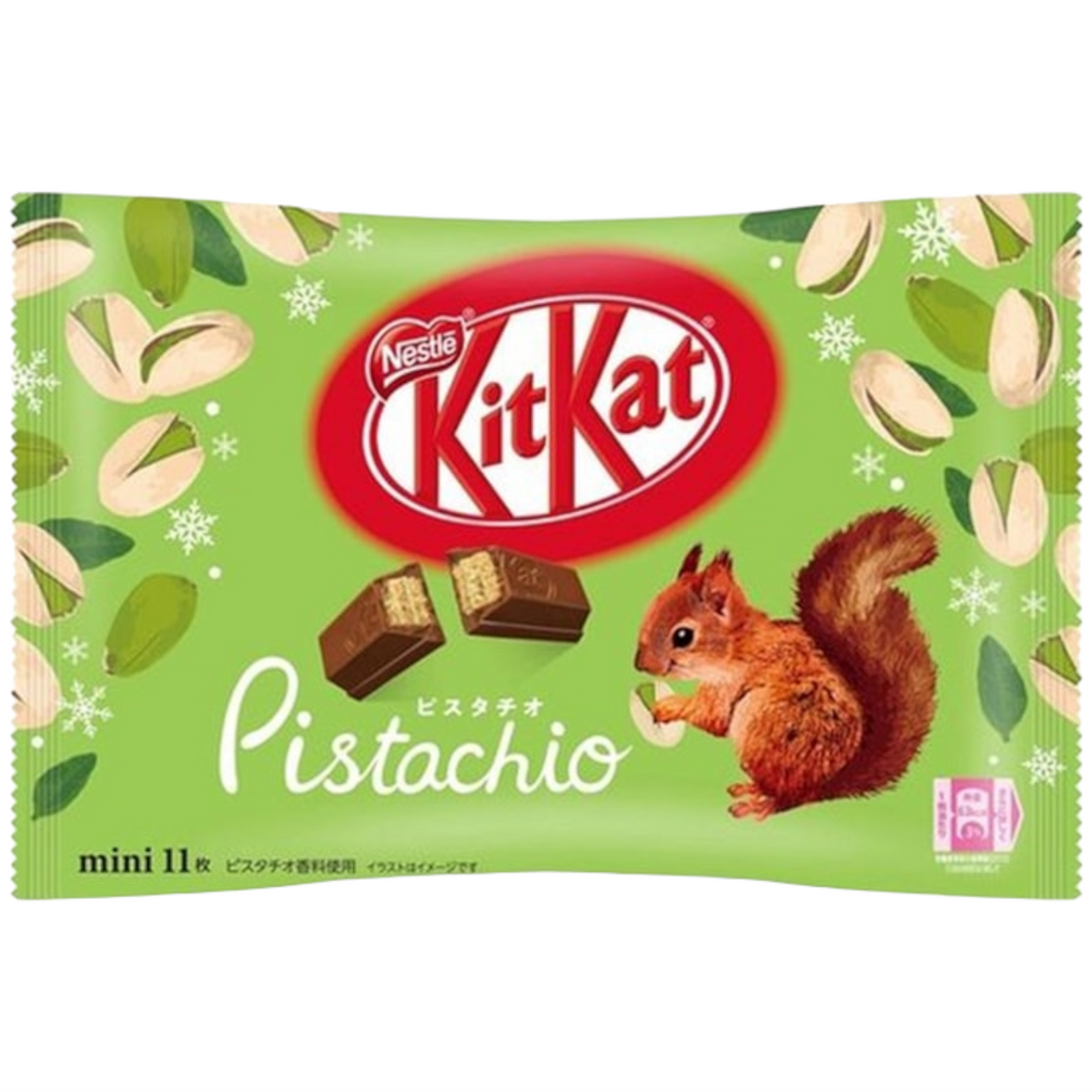 Japanese Kit Kat - Chocolate Pistachio Flavour Mini Kit Kat (11 Pack)