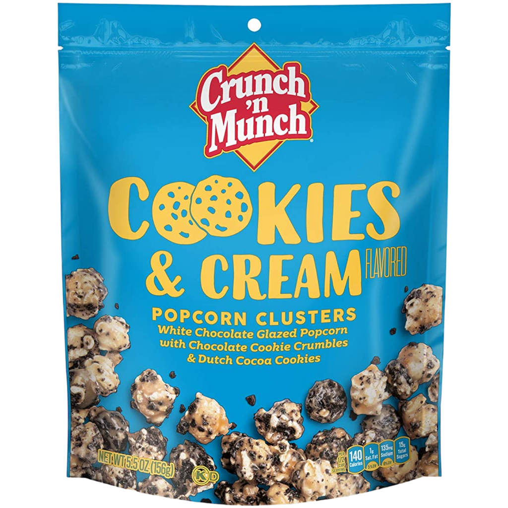 Crunch ‘n Munch Cookies & Cream Popcorn Clusters - 5.5oz (156g)