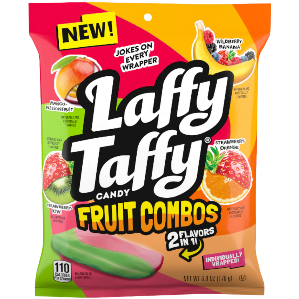 Laffy Taffy Fruit Combos Peg Bag - 6oz (170g)