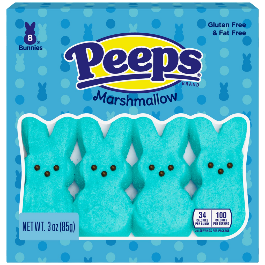 Peeps Blue Marshmallow Bunnies 8PK (Easter Limited Edition) - 3oz (85g)