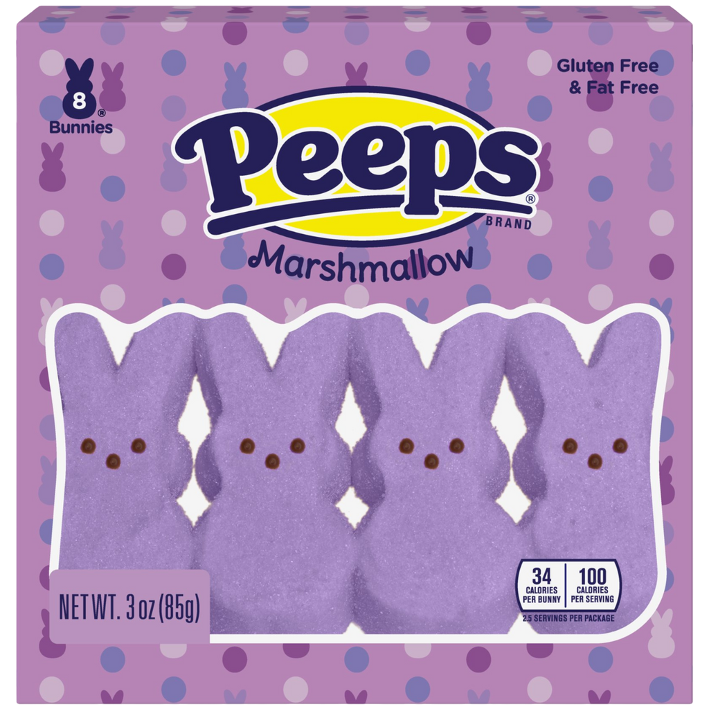 Peeps Lavender Marshmallow Bunnies 8PK (Easter Limited Edition) - 3oz (85g)