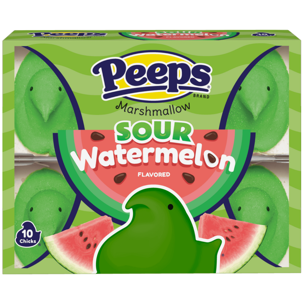 Peeps Sour Watermelon Marshmallow Chicks 10PK (Easter Limited Edition) - 3oz (85g)