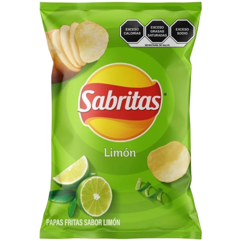 Sabritas Limón (Lime) Flavoured Potato Chips (Mexico) - 1.48oz (42g)