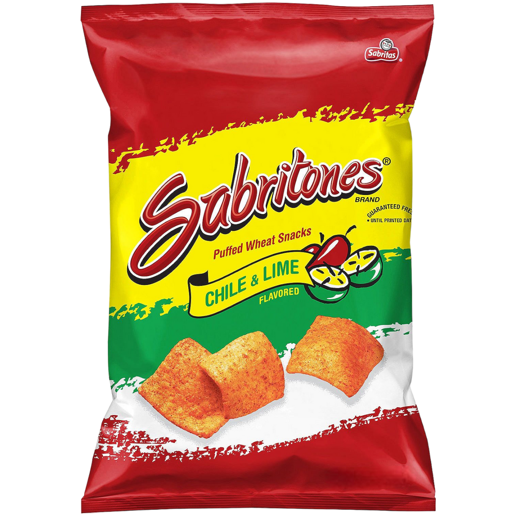 Sabritas Sabritones Chilli & Lime Puffed Wheat Snacks BIG BAG (Mexico) - 5.64oz (160g)