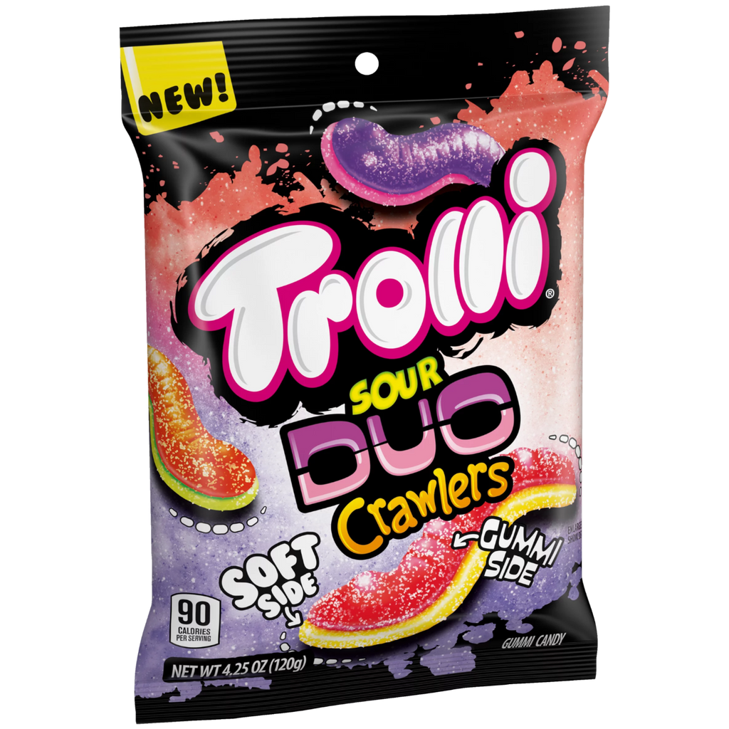 Trolli Sour Duo Crawlers Peg Bag - 4.25oz (120g)