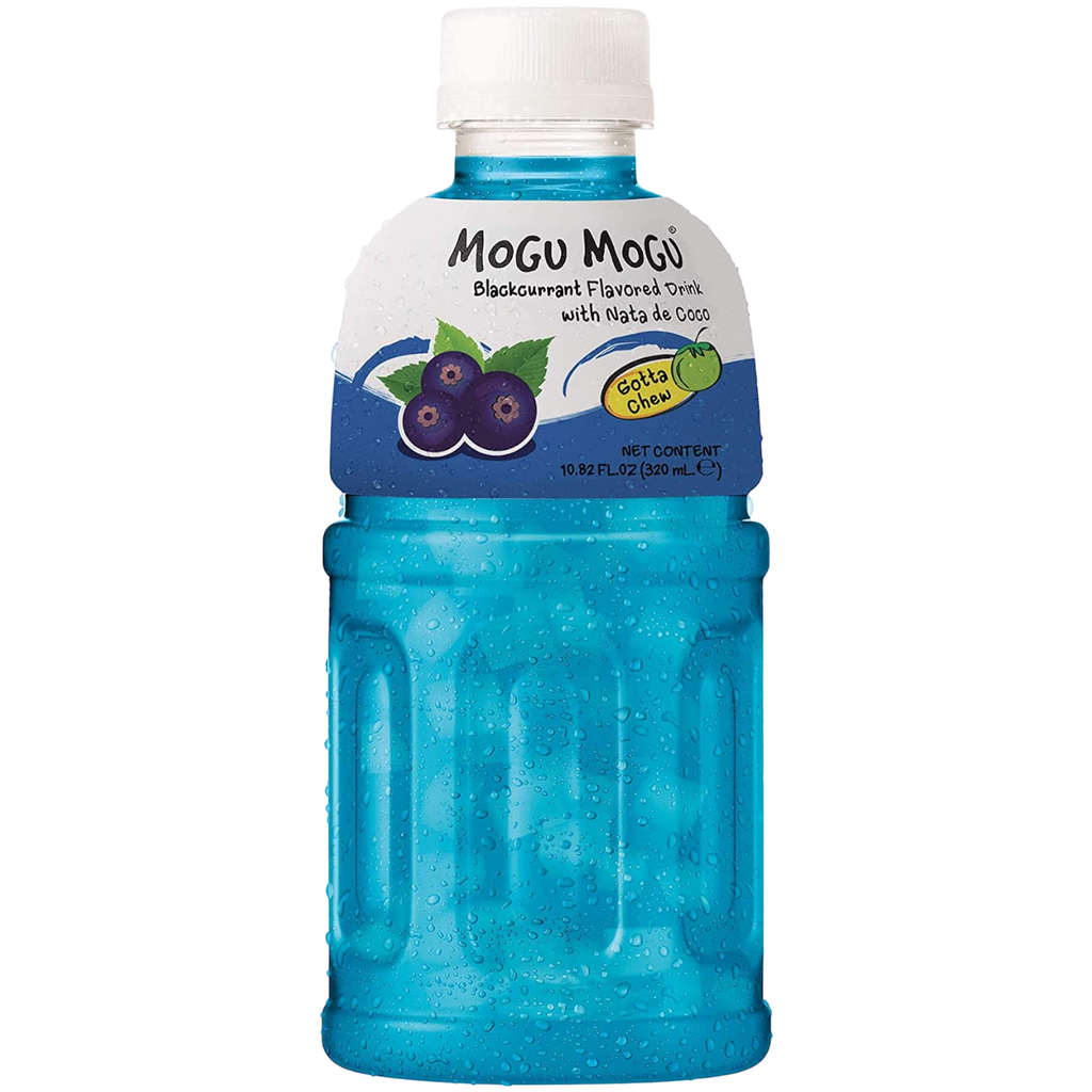 Mogu Mogu Blackcurrant Flavoured Drink with Nata de Coco - 10.8fl.oz (320ml)