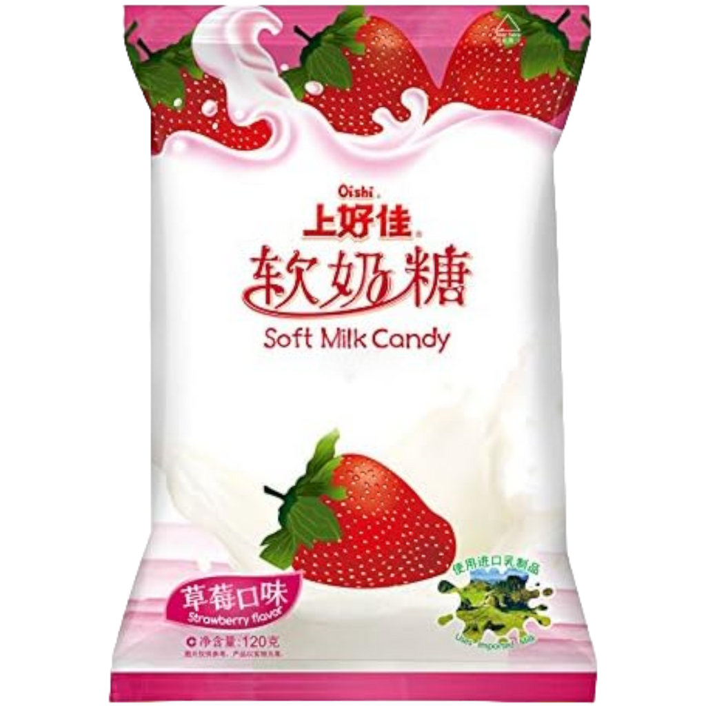 Oishi Soft Strawberry Flavour Milk Candy - 120g