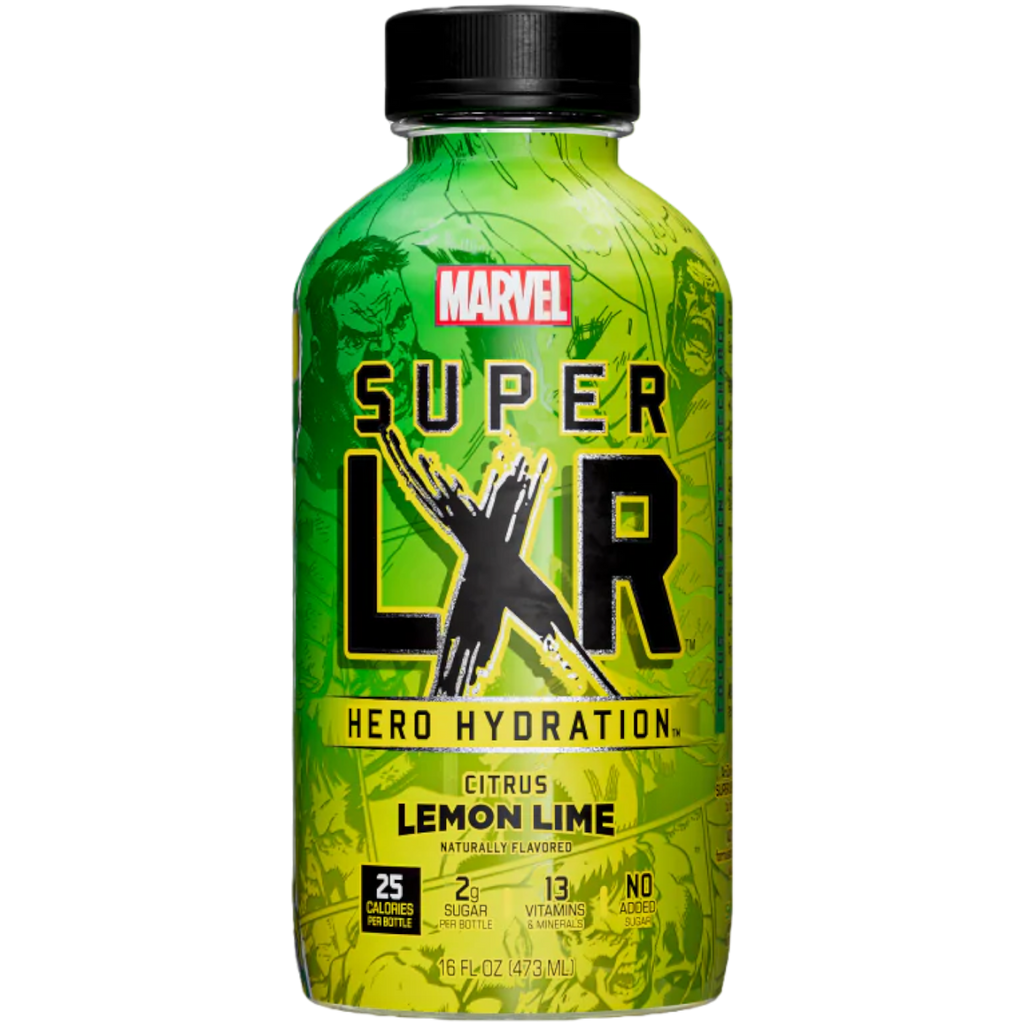 AriZona Marvel Super LXR Hero Hydration Citrus Lemon Lime (The Incredible Hulk) - 16fl.oz (473ml)
