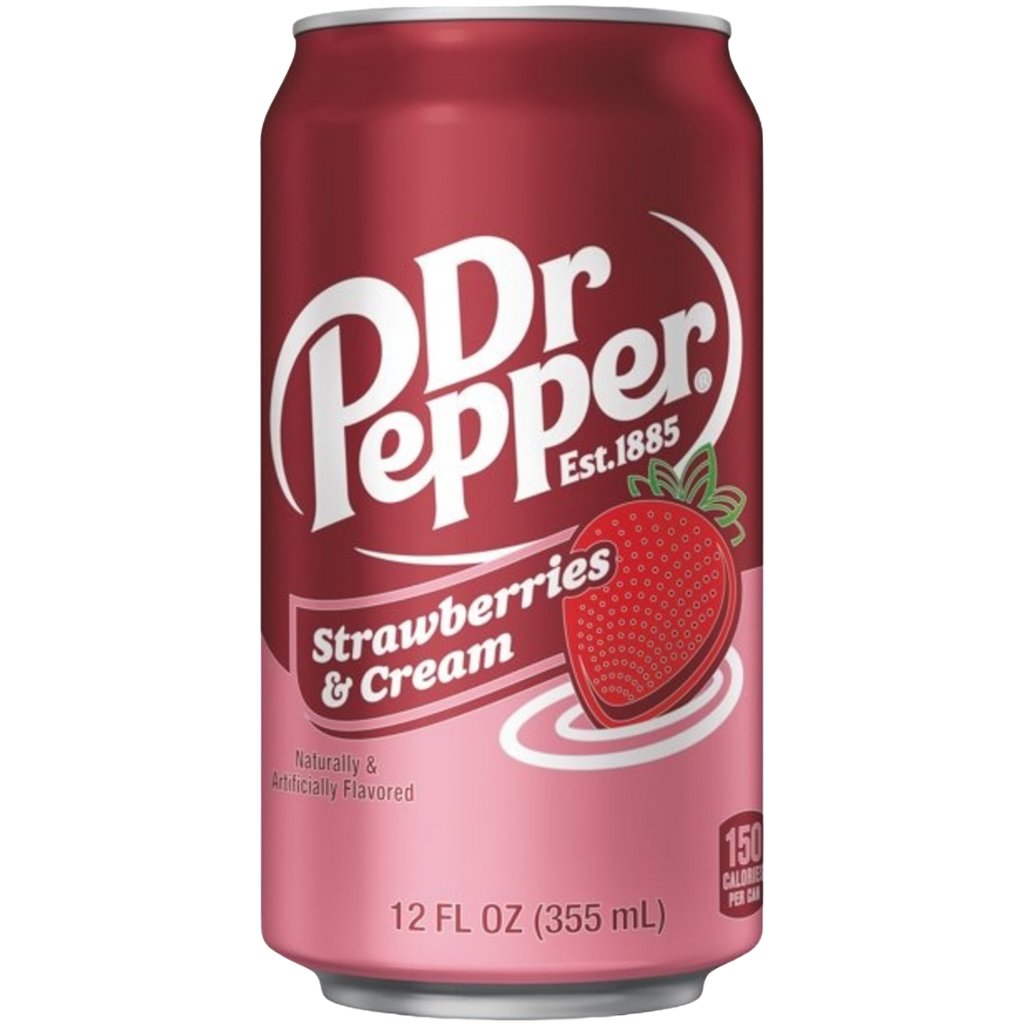Dr Pepper Strawberries & Cream - 12fl.oz (355ml)