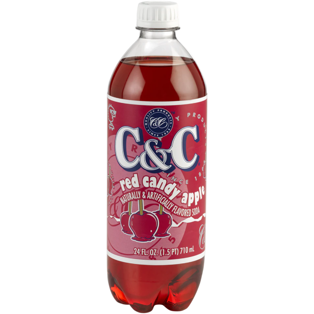 C&C Candy Apple Soda Bottle 710ml