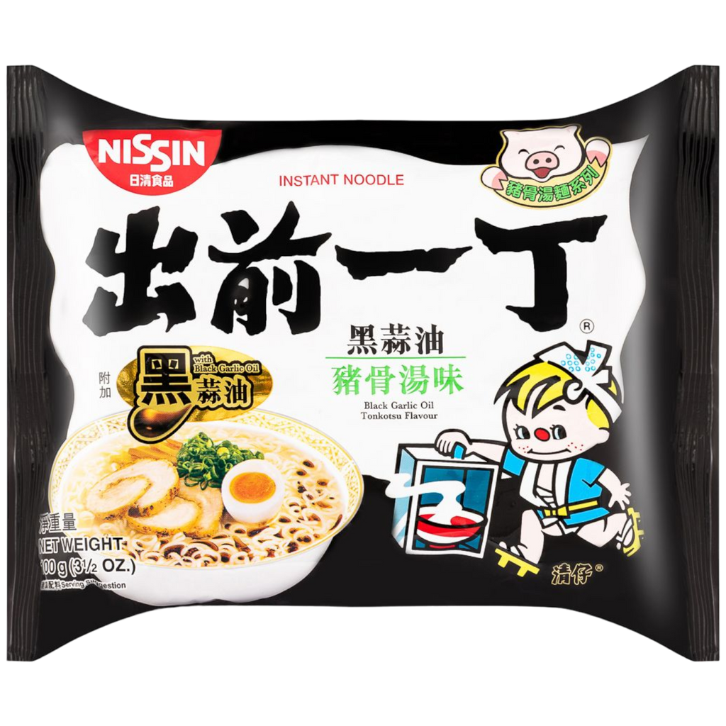 Nissin Black Garlic Oil Tonkotsu Flavour Instant Noodles - 100g