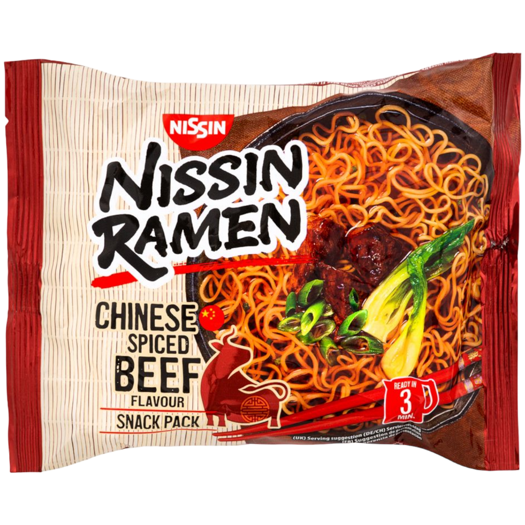 Nissin Chinese Spiced Beef Flavour Instant Ramen - 66.8g