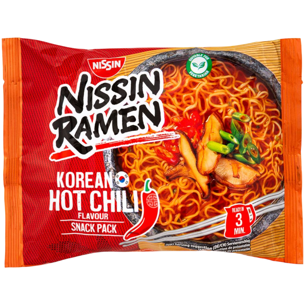 Nissin Korean Hot Chilli Flavour Instant Ramen - 62.5g