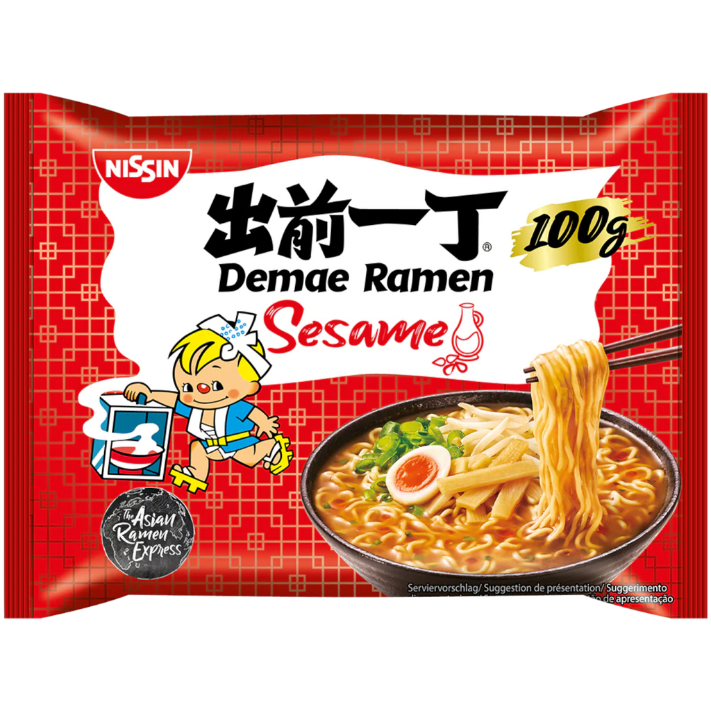 Nissin Demae Ramen Sesame Flavour Instant Noodles 100g Poppin Candy 0205