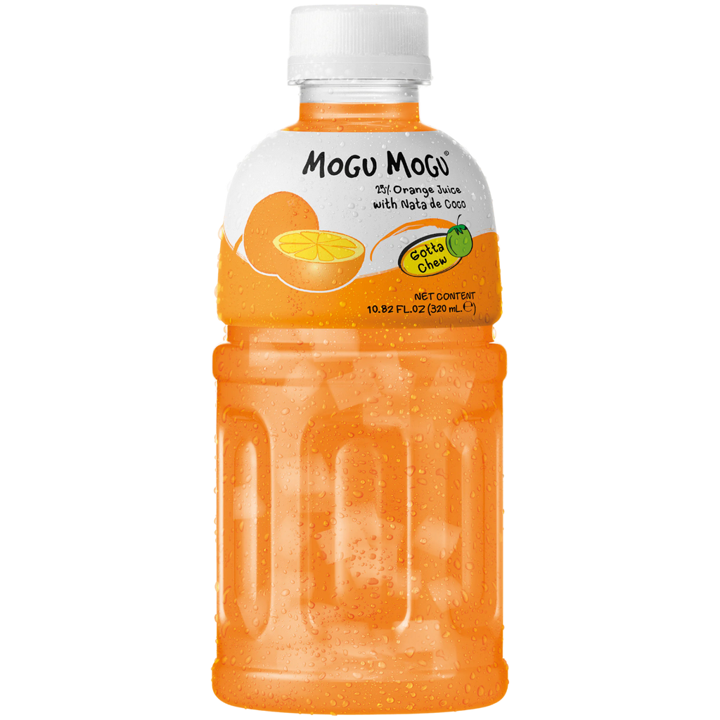 Mogu Mogu Orange Flavoured Drink with Nata de Coco - 320ml