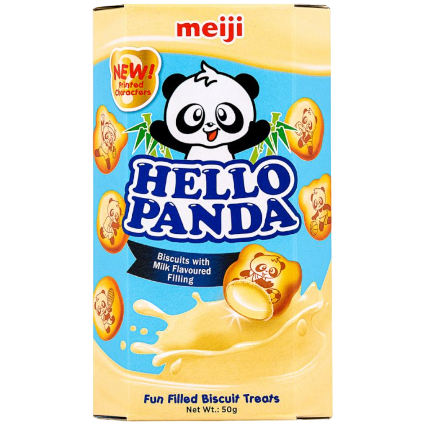 Meiji Hello Panda Milk Cream Biscuits - 1.76oz (50g)