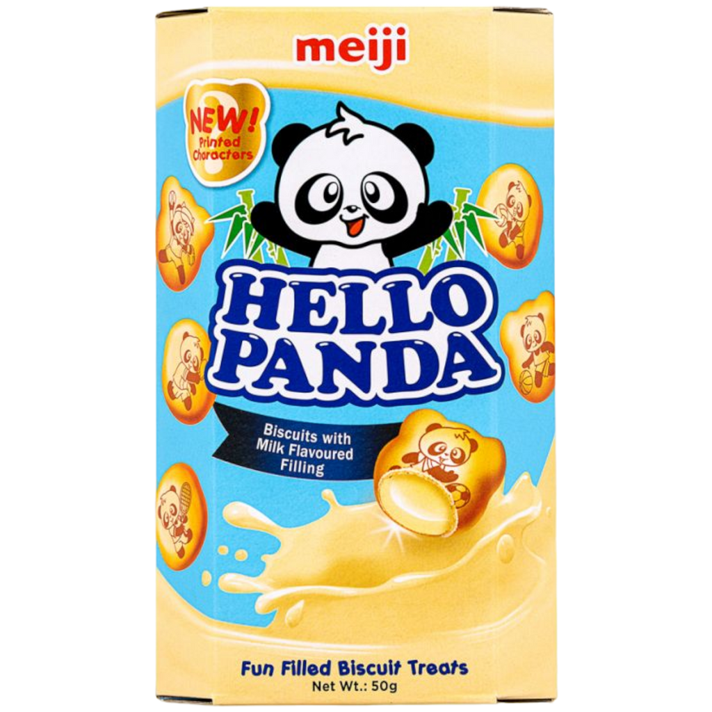 Meiji Hello Panda Milk Cream Biscuits - 1.76oz (50g)