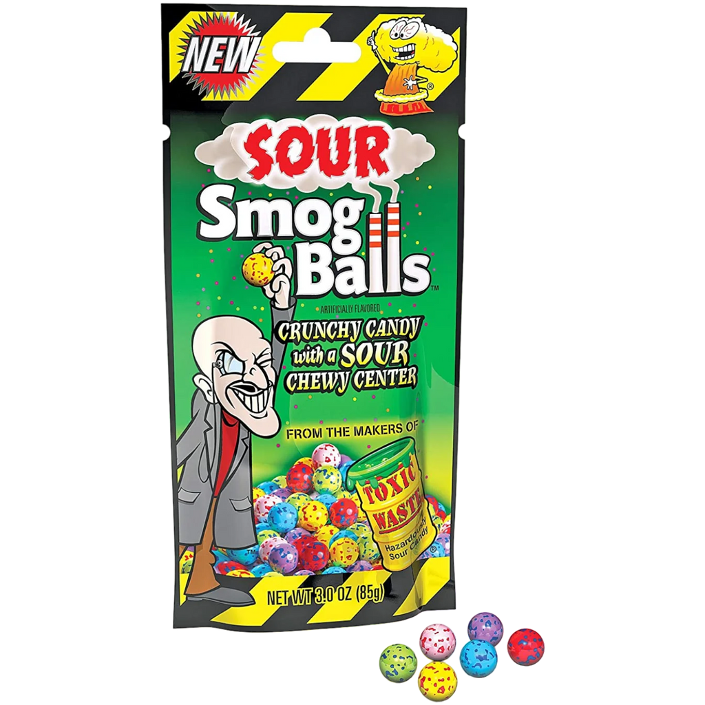 Toxic Waste Sour Smog Balls Pouch - 3oz (85g)