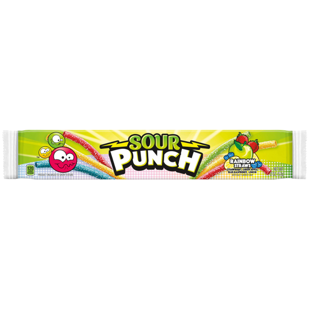 Sour Punch Rainbow Straws - 2oz (56g)