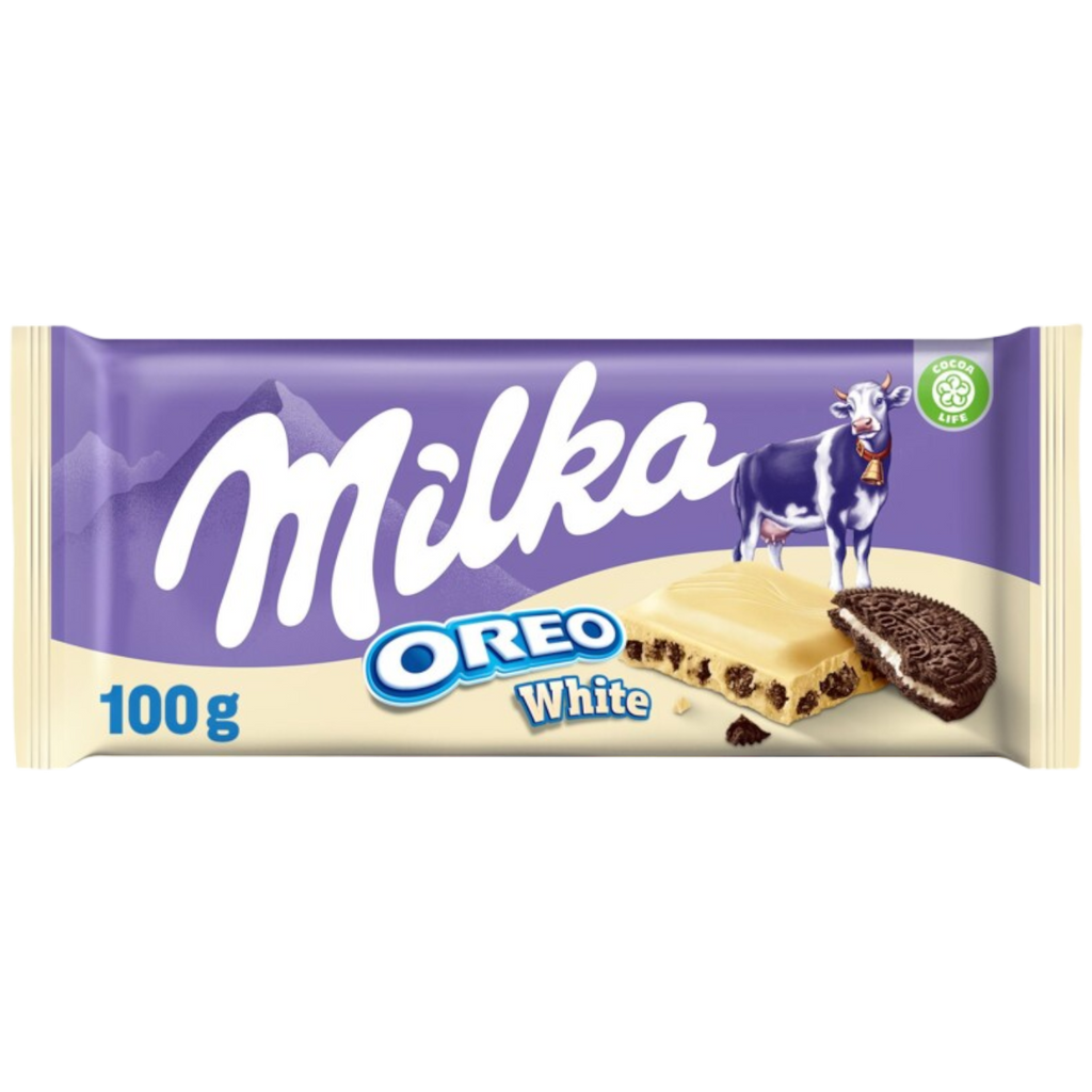 Milka Oreo White Chocolate Bar - 3.5oz (100g)