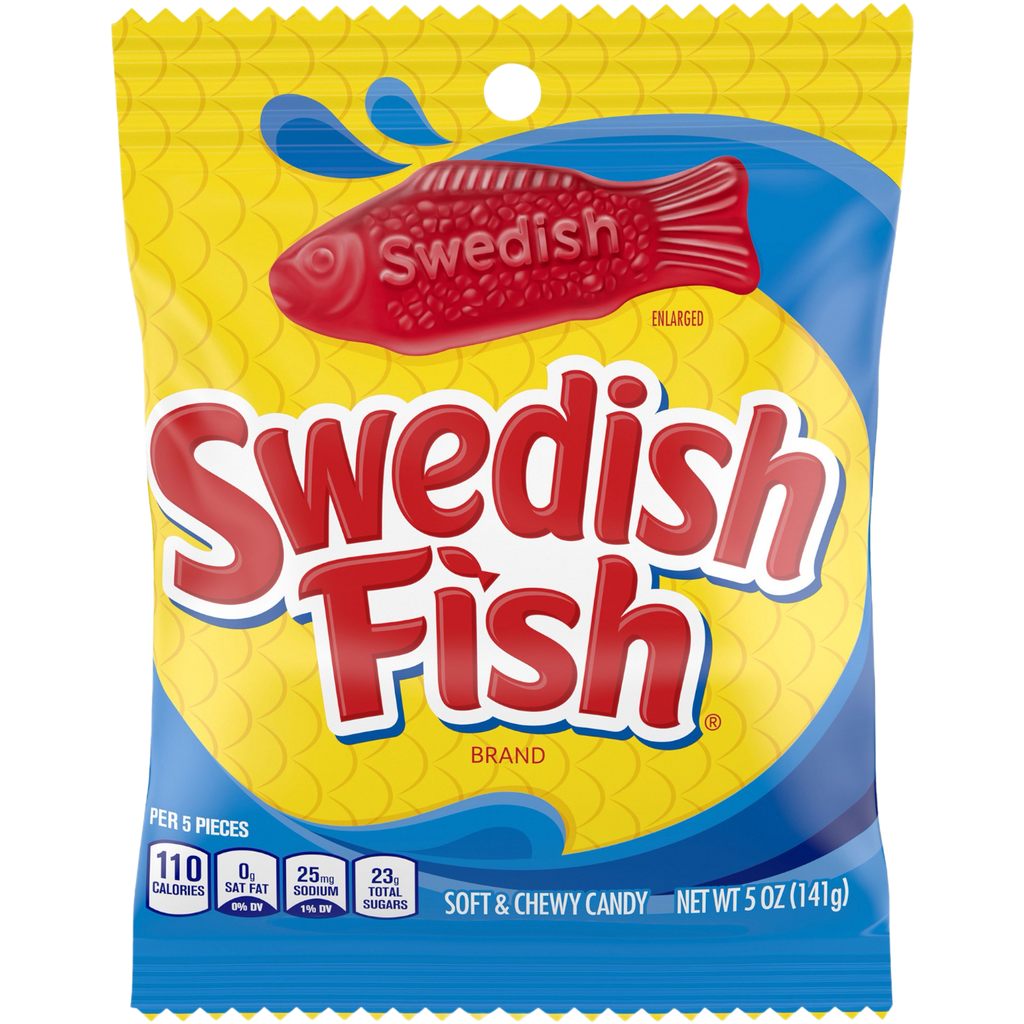 Swedish Fish Red Peg Bag - 5oz (141g)