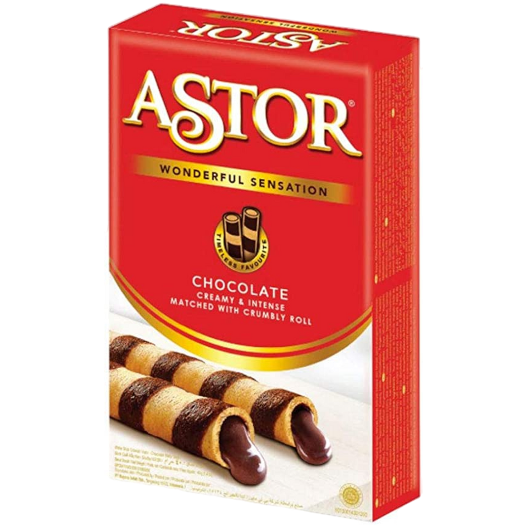 Astor Choco Filled Wafer Rolls - 1.41oz (40g)