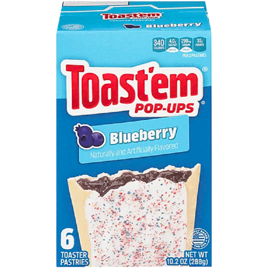 Toast'em POP-UPS Frosted Blueberry Toaster Pastries