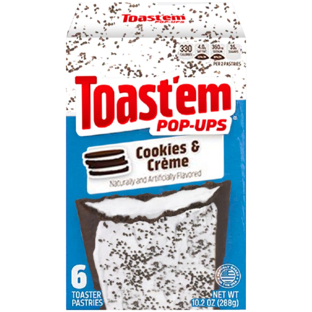 Toast'em POP-UPS Frosted Cookies & Creme Toaster Pastries