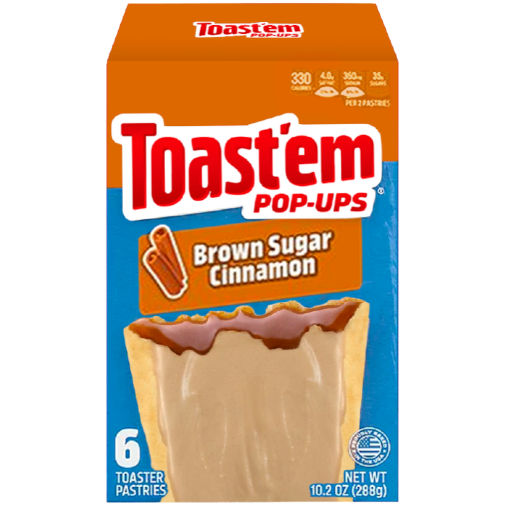 Toast'em POP-UPS Frosted Brown Sugar Cinnamon Toaster Pastries