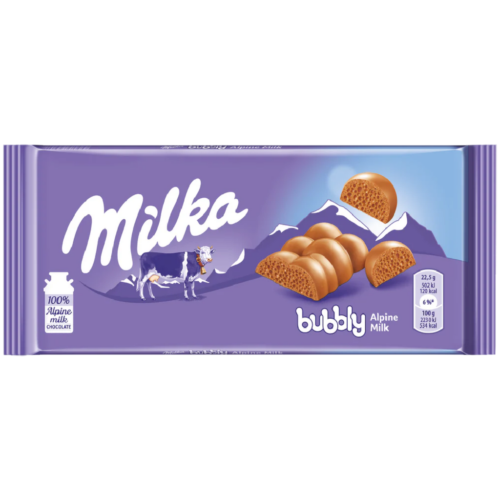 Milka Bubbly Alpine Milk Chocolate Bar - 3.1oz (90g)