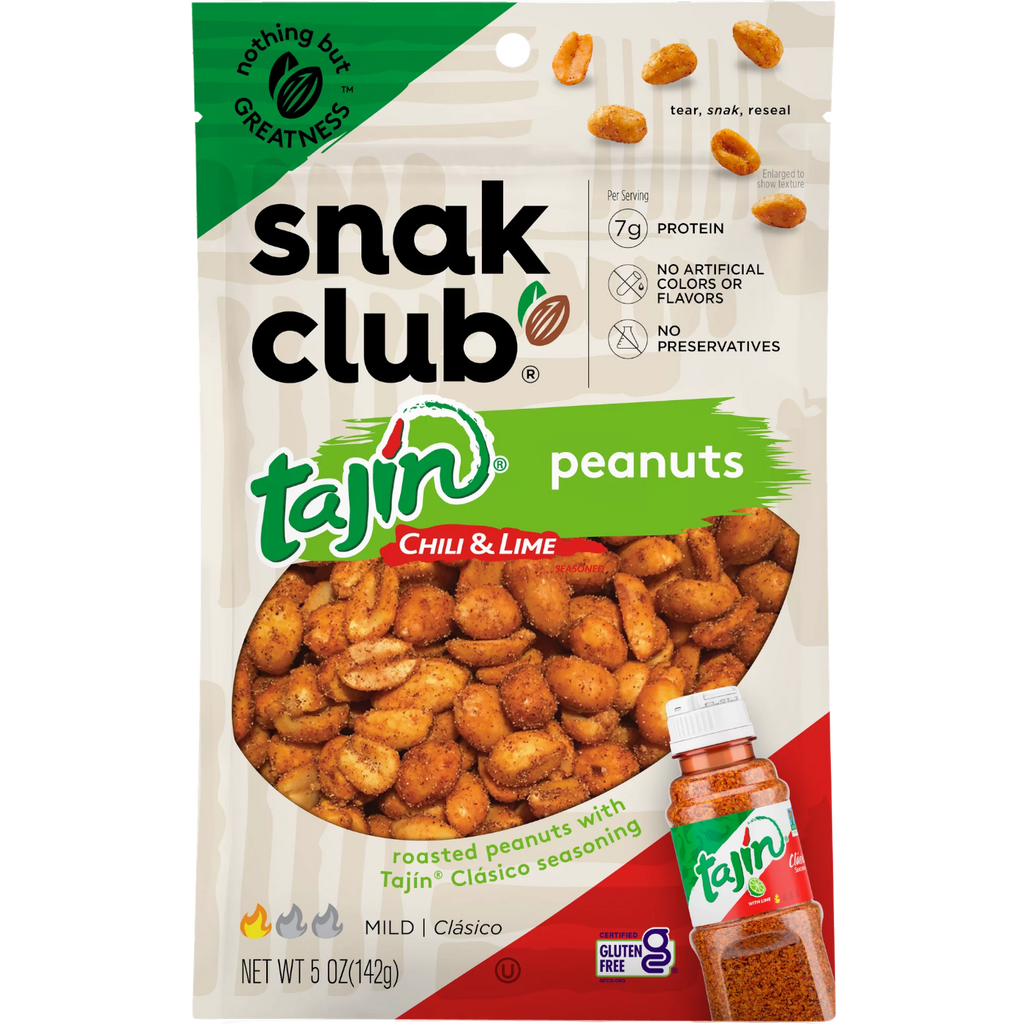 Snak Club Tajin Chilli & Lime Peanuts - 5oz (142g)