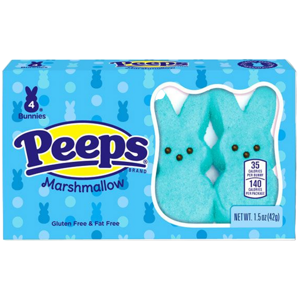 Peeps Blue Marshmallow Bunnies 4PK (Easter Limited Edition) - 1.5oz (42g)